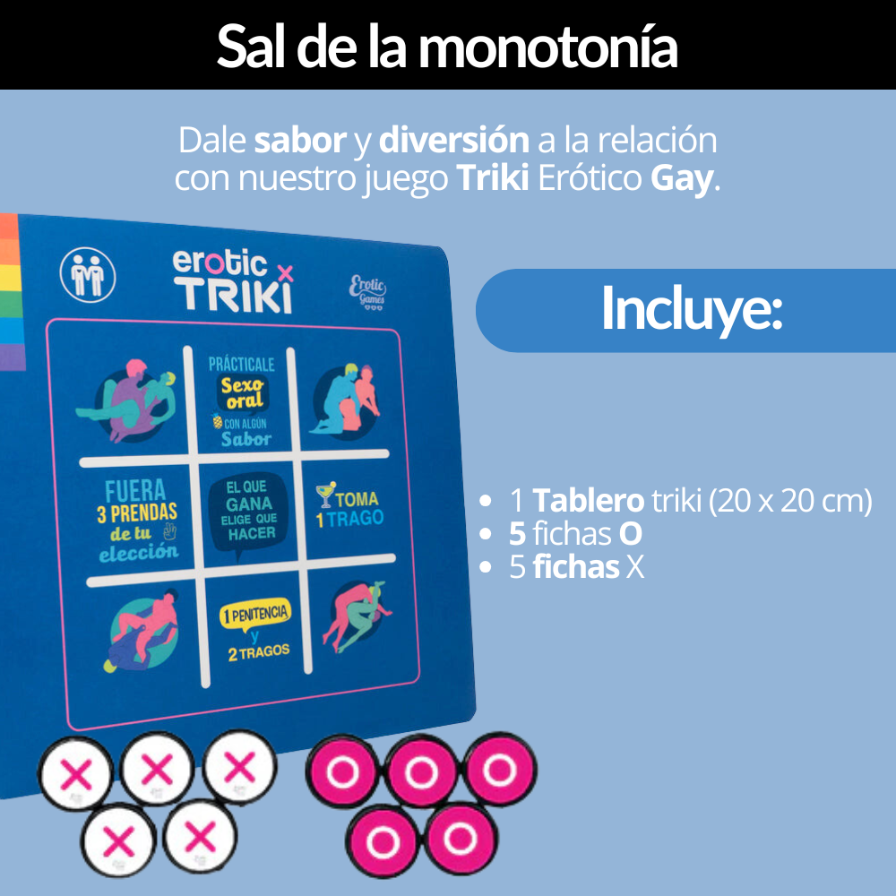 Juego Mesa Erótico Triki Gay JUE020